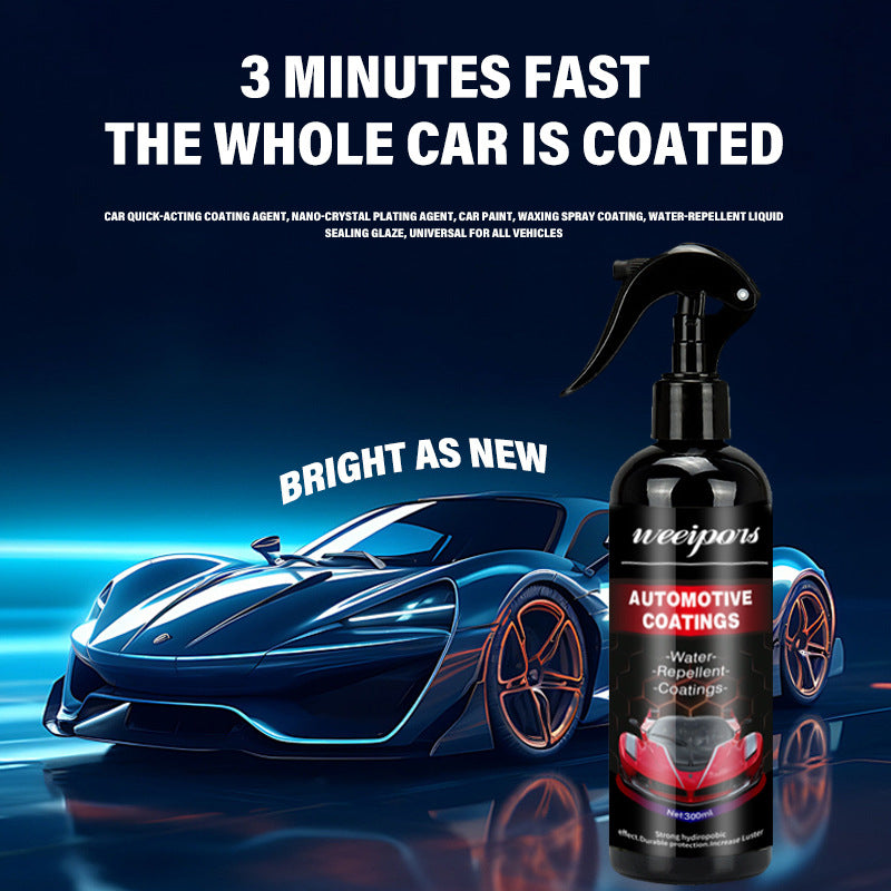 Quick Coat Car Wax Spray, Hydrophobic Coating for Car Paint & Glass