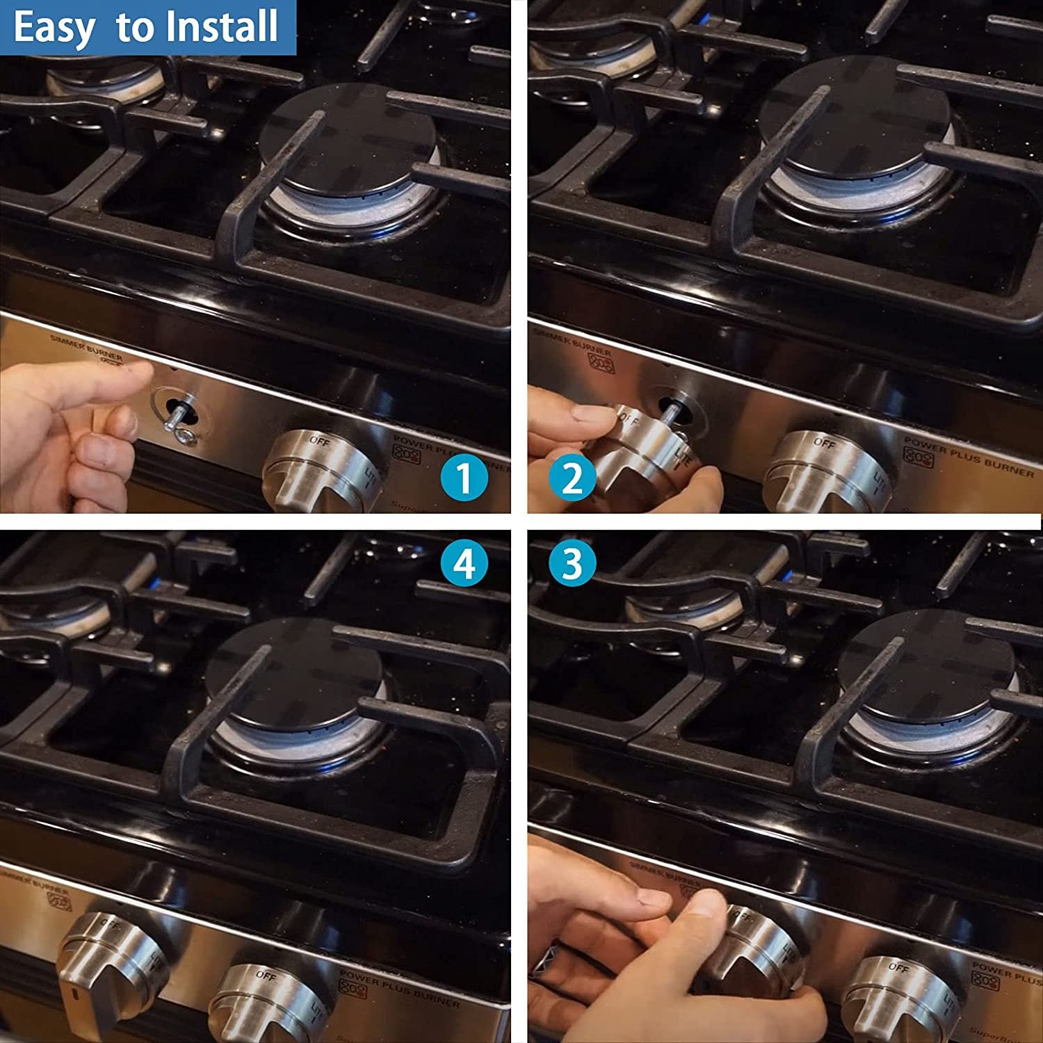 New Oven and Stove Knob Assembly Compatible with Accessory AEZ72909008